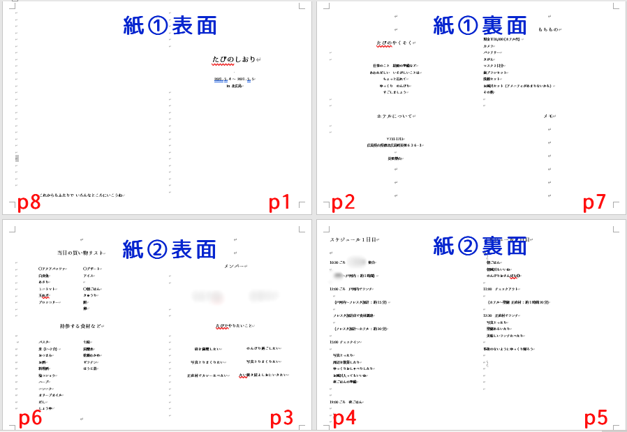 旅のしおり のススメー簡単 おしゃれな旅のしおりを作ってみよう あちこちフォト